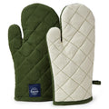 Cotton Leaf Green Oven Gloves (Pack of 2)