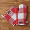 Cotton Buffalo Red Checks Oven Glove & Pot Holder