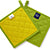 Cotton Lime Green Pot Holders (Pack of 2)