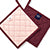 Cotton Maroon Pot Holders (Pack of 2)