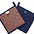 Cotton Scotch Blue Pot Holders (Pack of 2)
