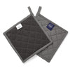Yarn Dyed Cotton Grey Potholder (Pack of 4)