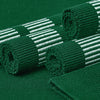 Ribbed Cotton Ladder Dk Green Placemat (Pack of 6)