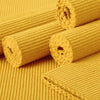 Ribbed Cotton Yellow Placemat (Pack of 6)