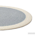 Cotton Light Grey & Off White Placemat (Pack of 2)
