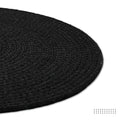 Cotton Black Placemat (Pack of 2)