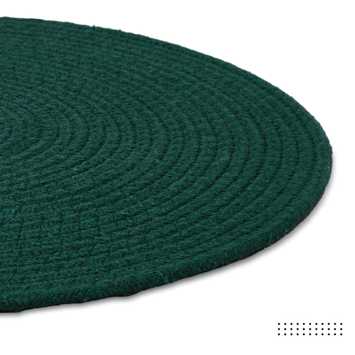 Cotton Dark Green Placemat (Pack of 2)