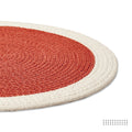 Cotton Coral & Off White Placemat (Pack of 2)