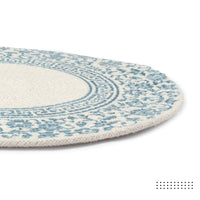 Cotton Printed Light Blue Placemat (Pack of 4)