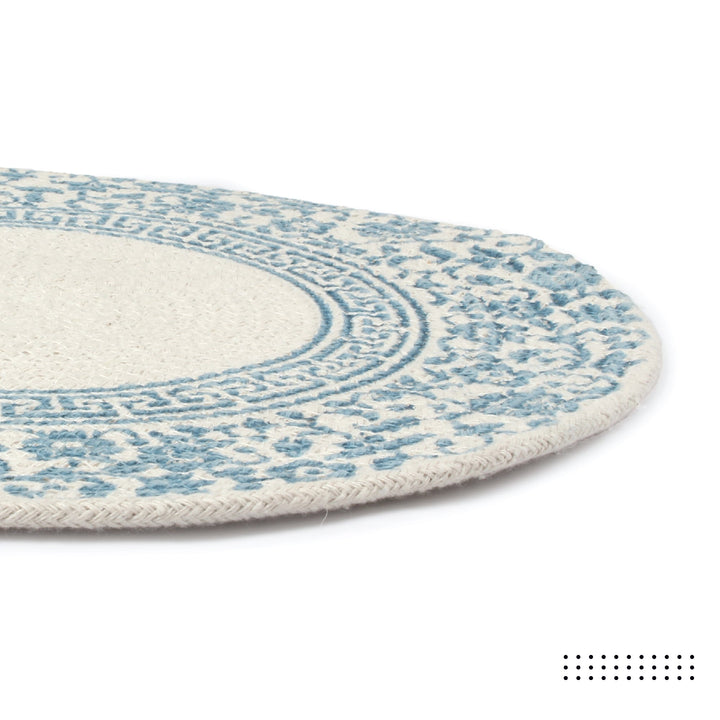 Cotton Printed Light Blue Placemat (Pack of 2)