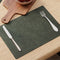 2 Sided Leather Olive Placemat + Coaster