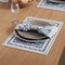 Cotton Canvas Indigo-03 Placemat + Table Napkins