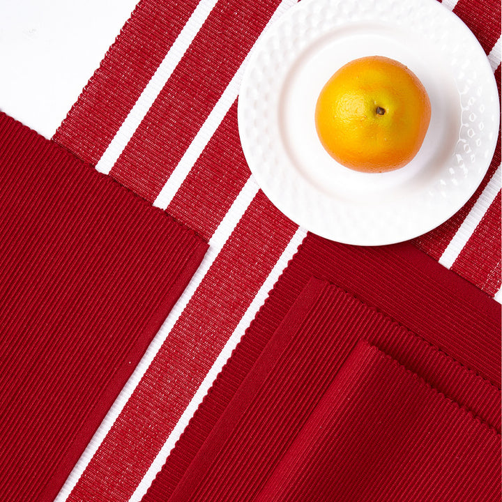 cotton table runner+placemat