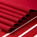 Cotton Roma Red Table Runner+Placemat (Pack of 5)