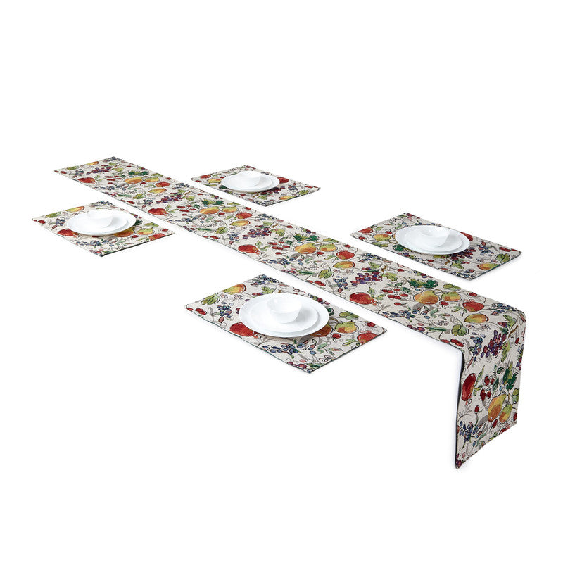 cotton table runner+placemat