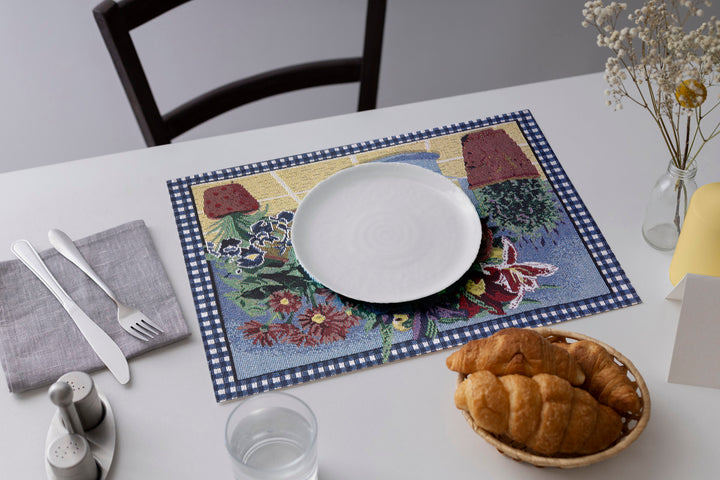 cotton table runner+placemat