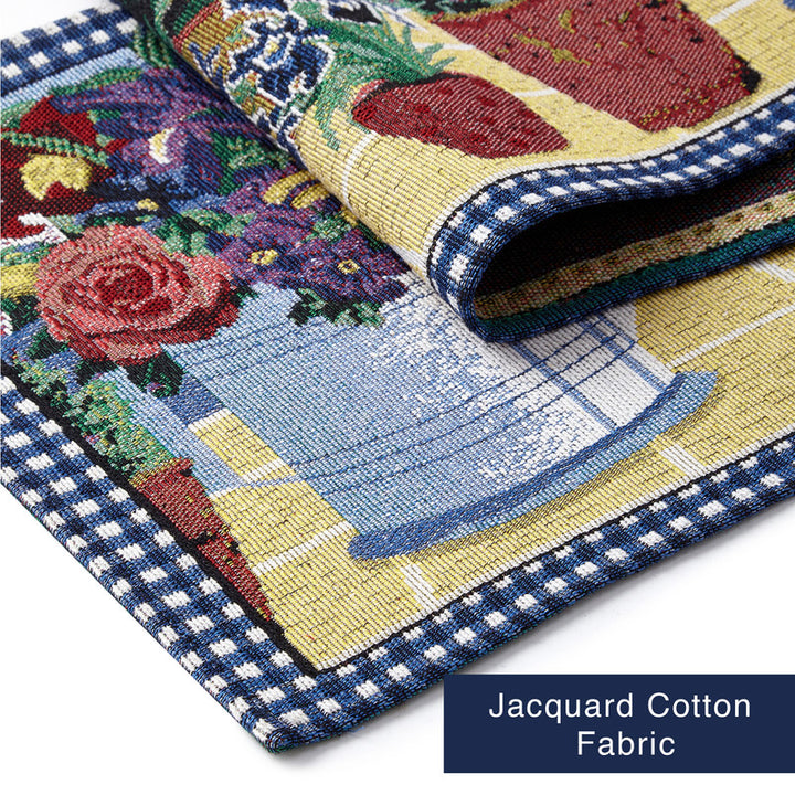 cotton table runner+placemat