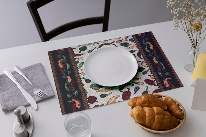 cotton table runner+placemat