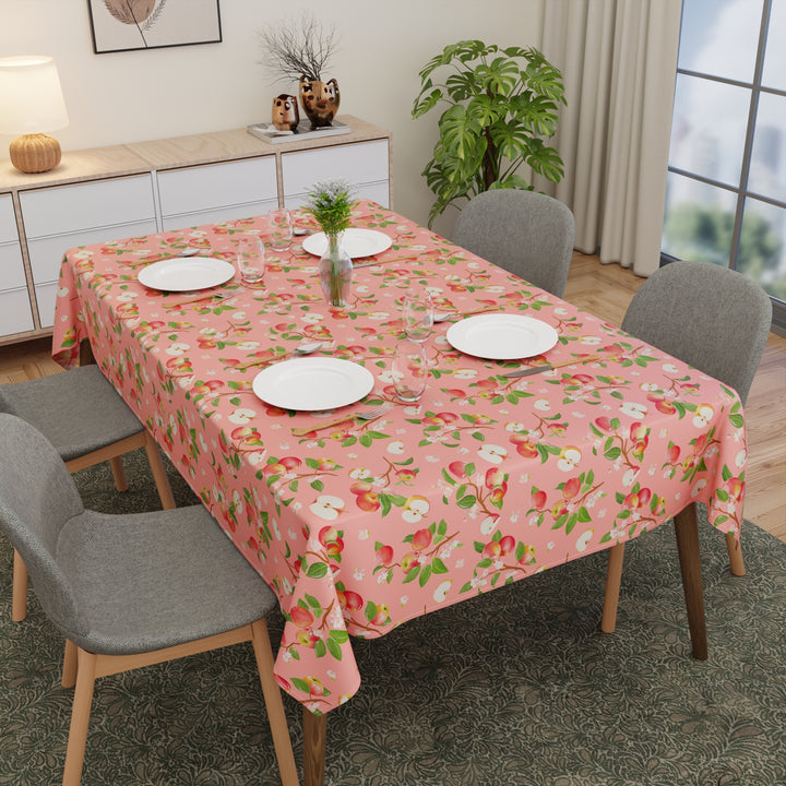 Polyester Apple Table Cloth (Pack of 1)