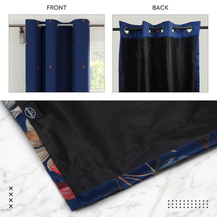 Blackout J2 Blue Curtain