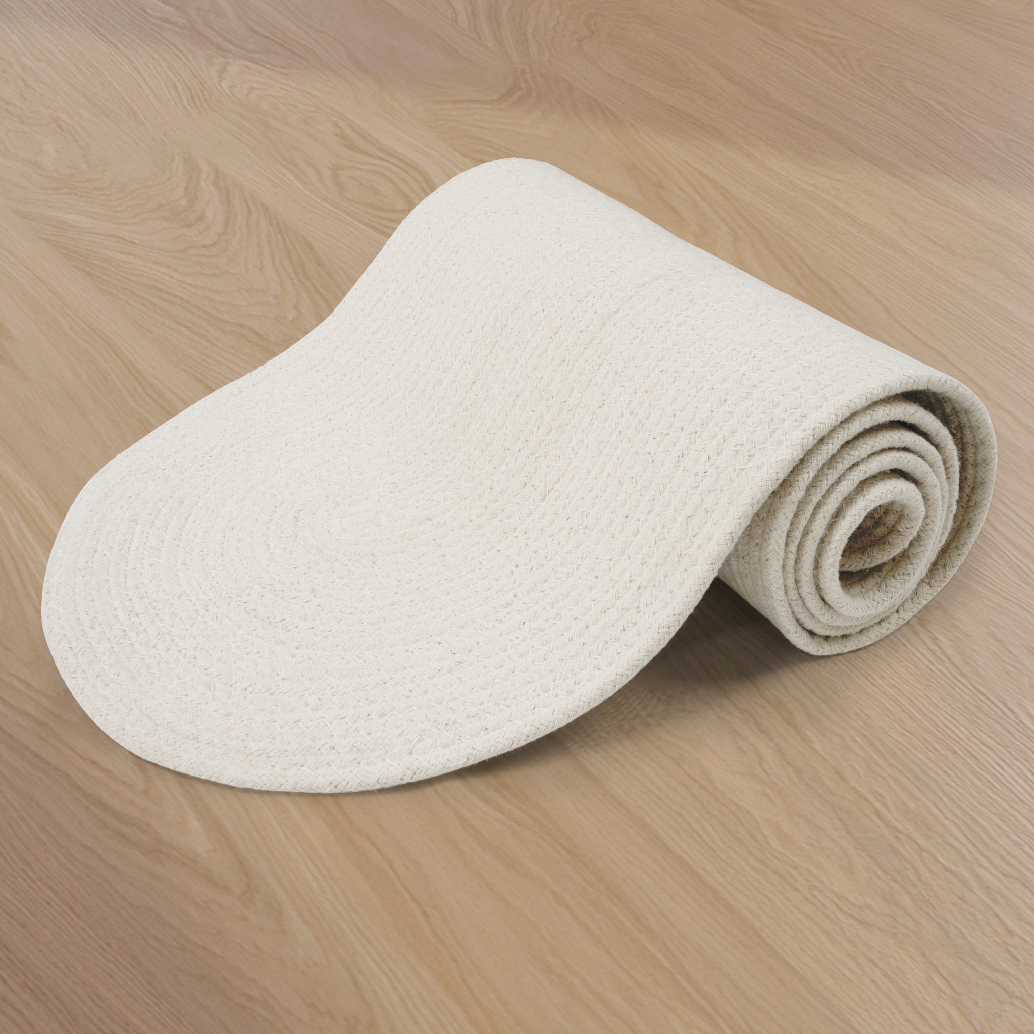 Cotton Off White Table Runner (Pack of 1)