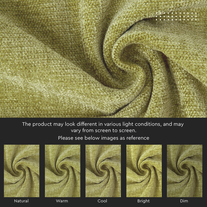 Chenille Solid Olive Cushion Cover (Pack of 1)