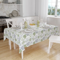 Polyester Green Branches Table Cloth (Pack of 1)