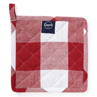 Cotton Buffalo Red Checks Pot Holders (Pack of 2)
