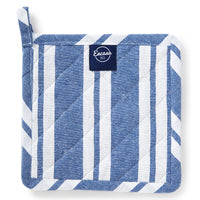 Cotton Franca Blue Stripes Pot Holders (Pack of 2)
