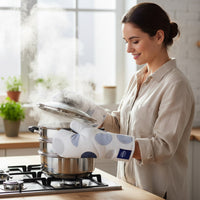 20s Sheeting Blue Moon Oven Gloves (Pack of 2)