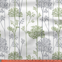 Polyester Printed Green Branches Fabric (1 Meter)