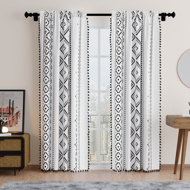 Polyester Boho Panel Curtain (Pack of 2)