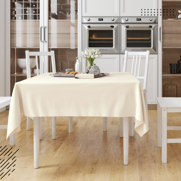 Cotton Natural Table Cloth (Pack of 1)
