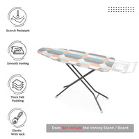 20s Cotton Twill Blocks Ironing Board Cover (Pack of 1)