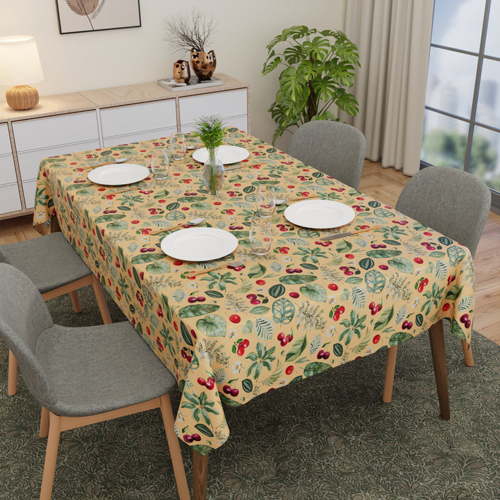Polyester Cherry Table Cloth (Pack of 1)