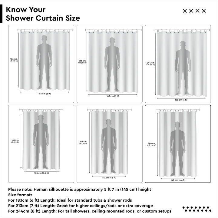 Polyester Beige Shower Curtain (Pack of 1)