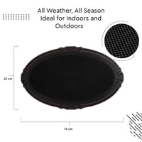 Rubber Shower Mats Heavy Duty Anti-Skid Floor Mats for Door, Bathroom, Kitchen & Home Entrance | PVC Non-Slip Drainage Mat for Wet & Dry Areas