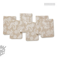 Cotton Beige Table Napkins (Pack of 12)