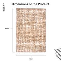 Cotton Rust Orange Bathmat (Pack of 1)
