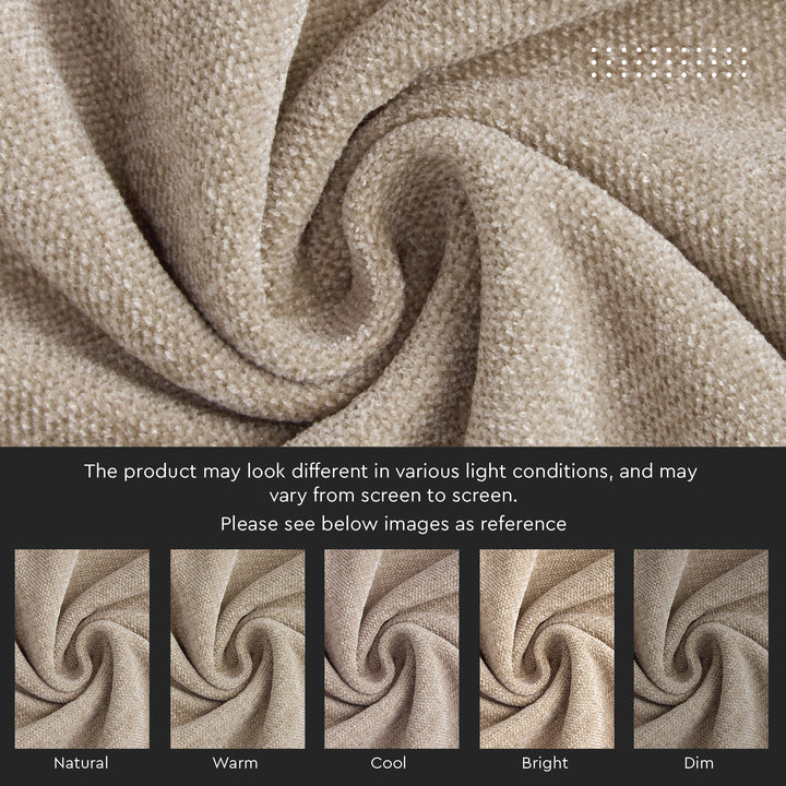 Chenille Solid Sand Cushion Cover (Pack of 1)