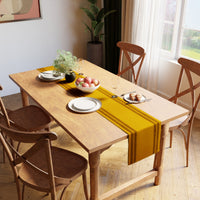 Cotton Ladder Yellow Table Runner (Pack of 1)