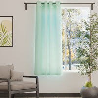 Canvas Mint Green Curtain (Pack of 1)