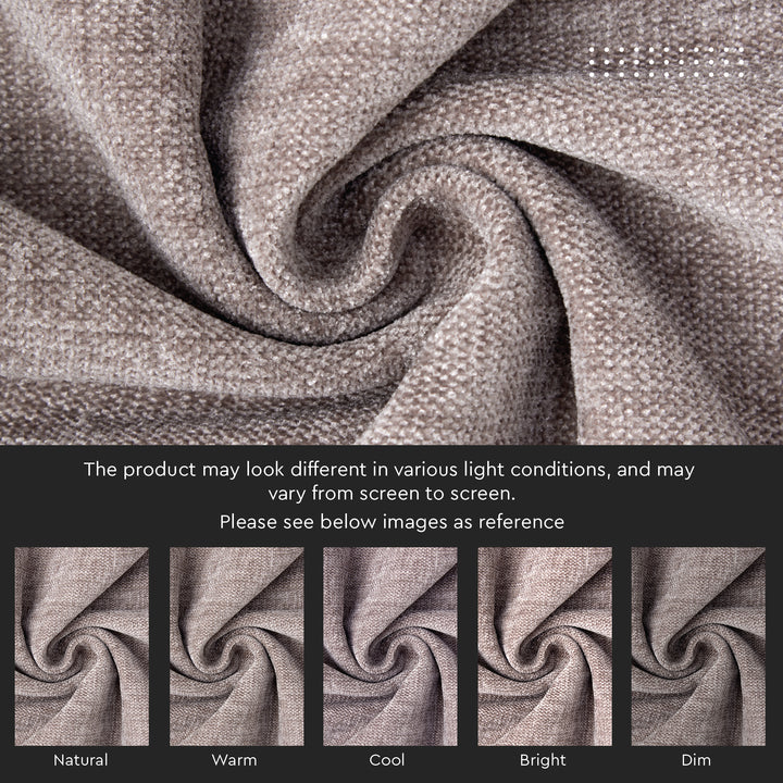 Chenille Solid Dusty Brown Cushion Cover (Pack of 1)
