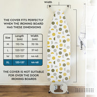 20s Sheeting Daisy Grey Ironing Board Cover