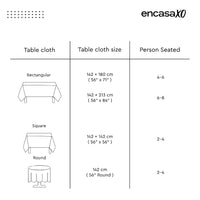 Polyester Grey Table Cloth (Pack of 1)