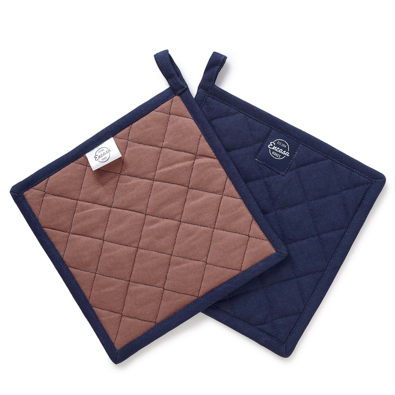Cotton Scotch Blue Pot Holders (Pack of 2)