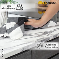 Cotton Buffalo Black Checks Kitchen Towel (Pack of 4)