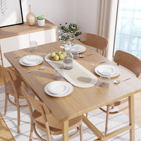Cotton Beige & Off White Table Runner (Pack of 1)