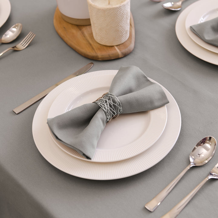 Cotton Grey Table Napkin (Pack of 4)