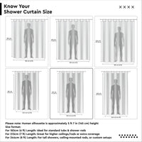 Polyester Mint Shower Curtain (Pack of 1)